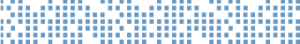 A long rectangular line made of small squares suggesting data